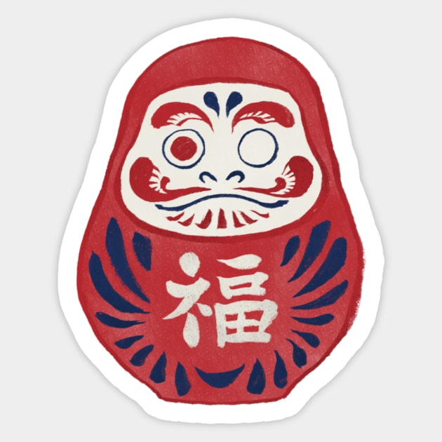 Daruma Doll (だるま) Sticker by akaneyabushita